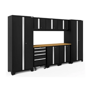 NewAge | Bold Series 9 Piece Cabinet Set with 2 Base, Tool, Wall Cabinets and 30 in. Lockers