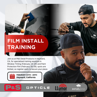 Window Tint & Paint Protection Film Training at P&S Headquarters in Hayward, California