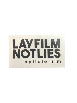 OPTICLE | Lay Film Not Lies Sticker