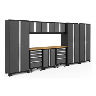 NEWAGE Bold Series 10 Piece Cabinet Set with Tool, Base, Wall Cabinet and 30 in. Locker