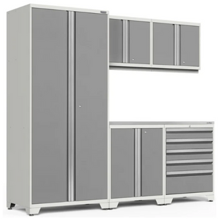 NewAge | Pro Series 6 Piece Cabinet Set with Tool Drawer, Base, Wall Cabinet and Locker