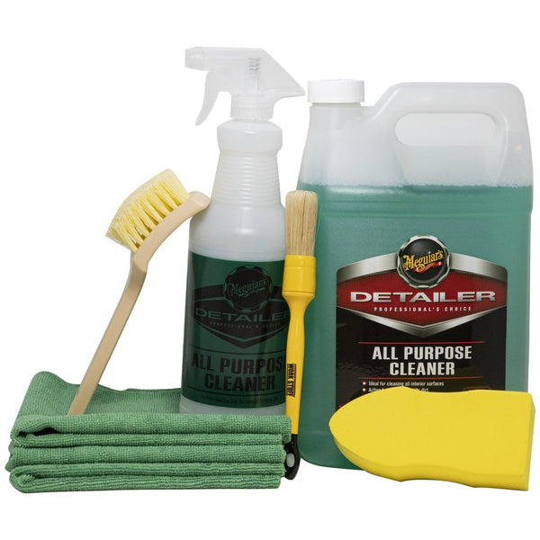 Detailing + - MEGUIARS ALL PURPOSE CLEANER is a versatile cleaner for both  exterior and interior surfaces. Its superior foaming action gently lifts  the dirt away from carpet, upholstery, vinyl and even