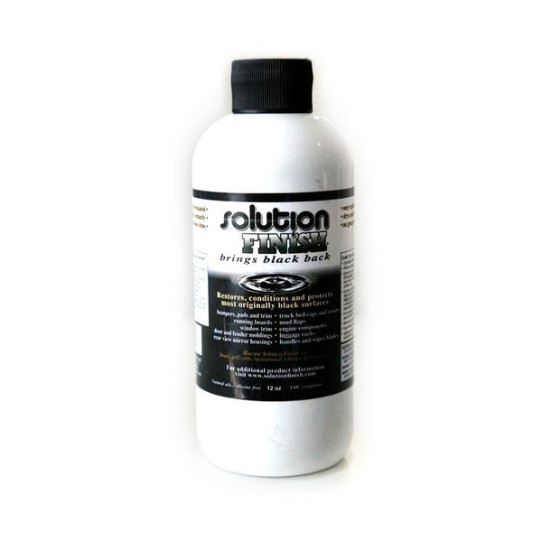 Solution Finish Black Plastic & Vinyl Restorer Trim Restore Trim Coating  1oz 30ml